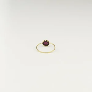 Tortoise General Jewelry<Black Barc 'Heart' Garnet Ring