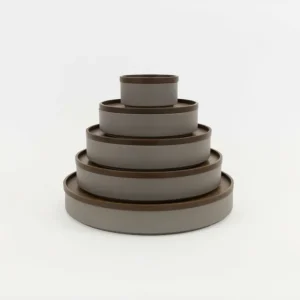 Tortoise General Wooden & Richlite Tray / Lid<HRN126 - Tray / Lid Dark Brown ø 10"