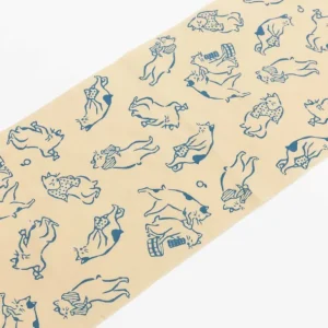 Tortoise General Animals | Seasonal<Tenugui - Cats Bathing in Blue