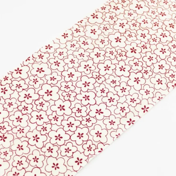 Tortoise General Traditional<Tenugui - Red Plum Blossom