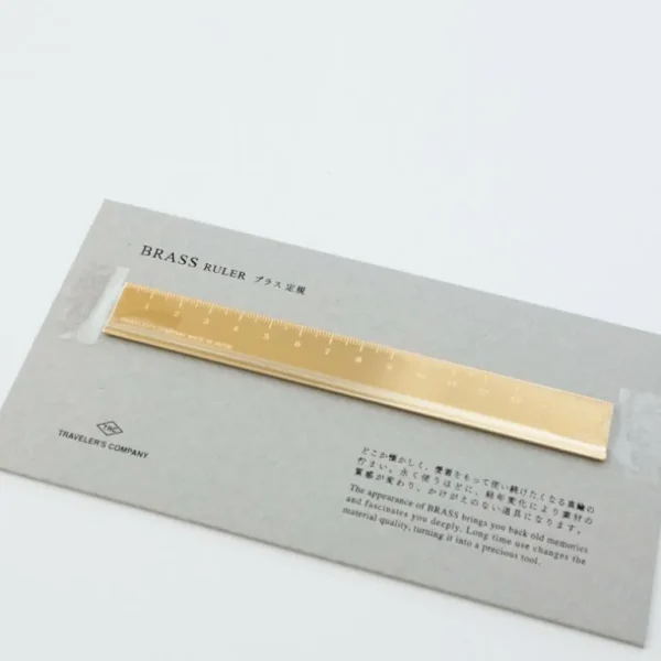 Tortoise General Office<Traveler's Company Brass CM Ruler
